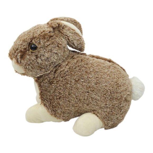 Kellytoy Rabbit 10" Plush Brown Realistic Sparkle Eyes Pink Nose Soft Stuffed To - Picture 3 of 12